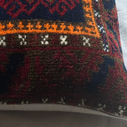 Antique Caucasian Rug Pillow (#1)