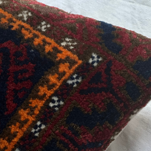 Antique Caucasian Rug Pillow (#1)