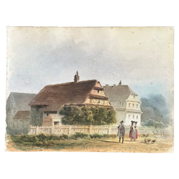 19th Century French Watercolor Painting by Alphonse Baril (55)