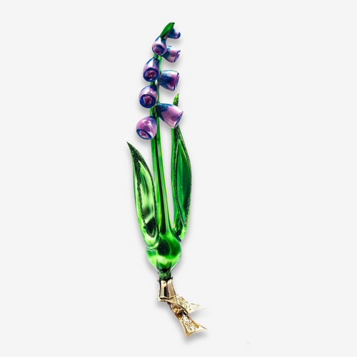 Purple & Blue Bellflower Clip-on Flower Ornament