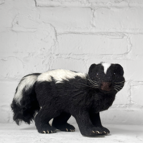 Needle Felted Skunk