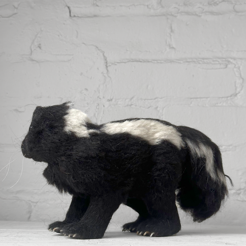 Needle Felted Skunk