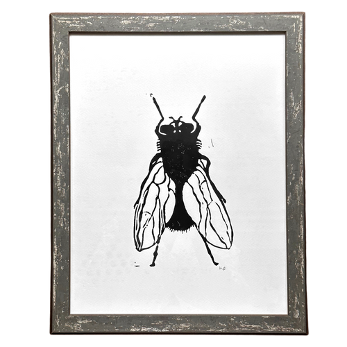 "Fly" in an Hand Painted Custom Frame