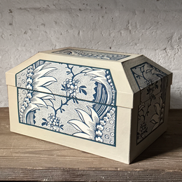 Antoinette Poisson Large Wedding Box in "Torrent Indigo" No. 72B