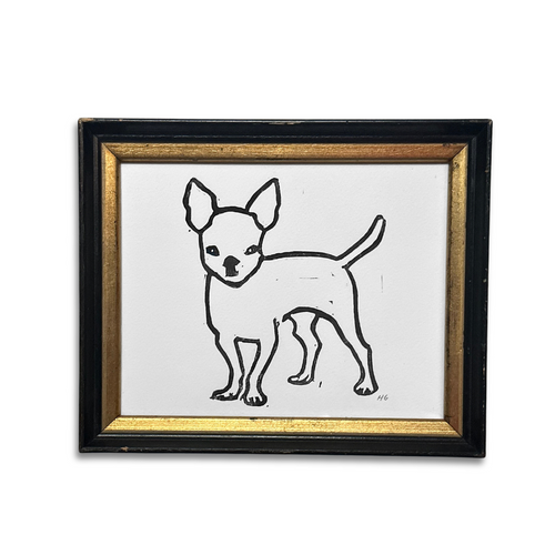 "Chihuahua" in a Vintage Frame