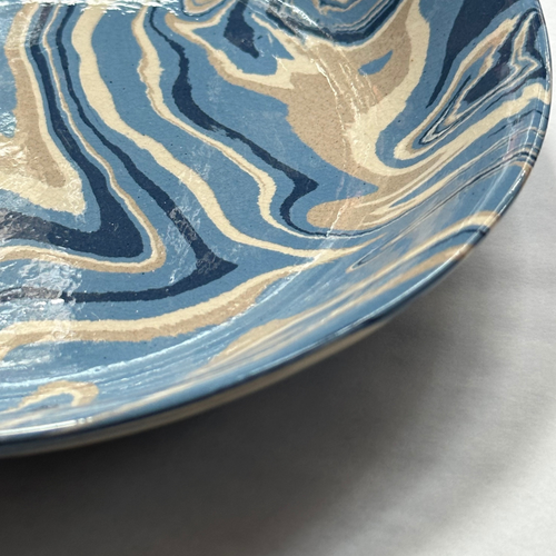 Marbled Soup Plate in Arcachon  (AR #1104)