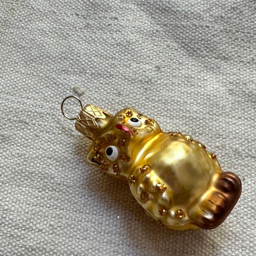 Nostalgic Mini Gold Owl Ornament