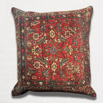 Antique Caucasian Rug Pillow