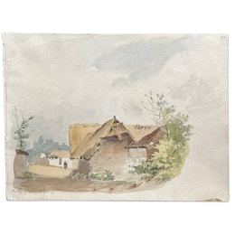 19th Century French Watercolor Painting by Alphonse Baril (43a)