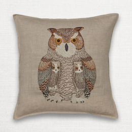 Owl Mama Pocket Pillow