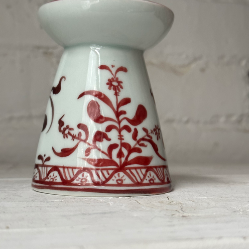 Small Lampe de Nuit with Red Floral Design (BC214)