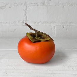 Porcelain Persimmon with Stalk