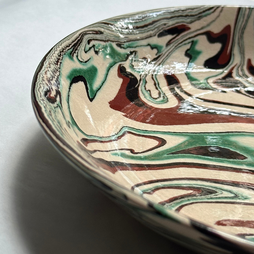 Marbled Soup Plate in Riga (RG #1105)