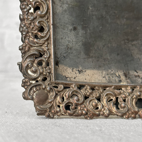 19th Century Reticulated Silver Picture Frame (#57)