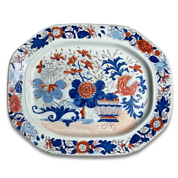 19th-century "Amherst Japan" Stone China Platter