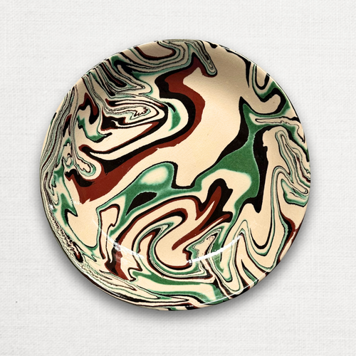 Marbled Soup Plate in Riga (RG #1105)