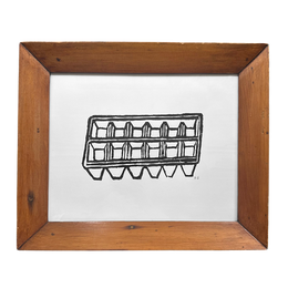 "Ice Tray" in an Antique Frame