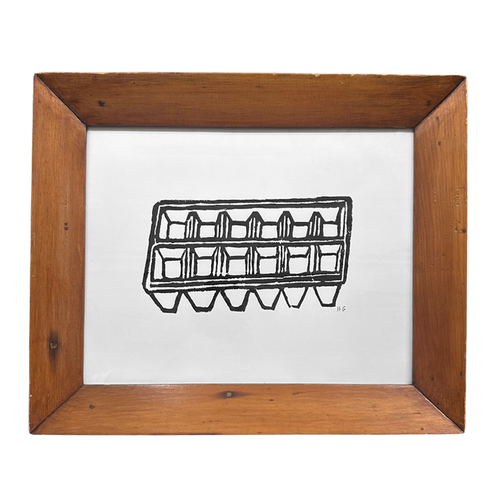 "Ice Tray" in an Antique Frame