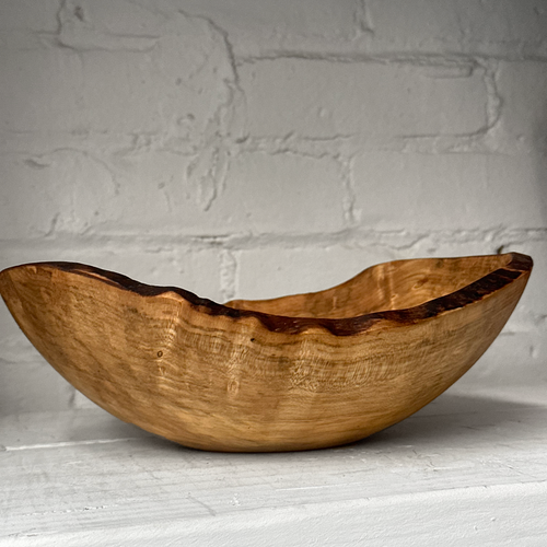 Spencer Peterman Live Edge Spalted Maple 10" Oval Bowl (# 06)