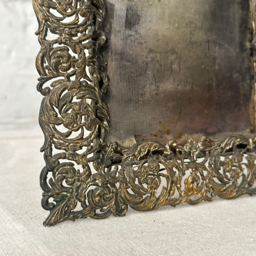 19th Century Reticulated Gilded Silver Picture Frame (#63)