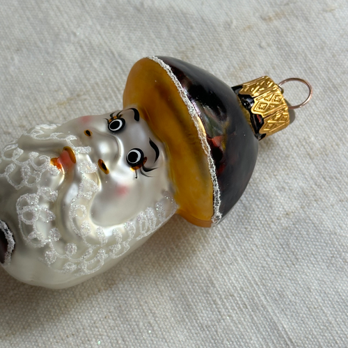 Nostalgic Brown Mushroom Gnome Ornament