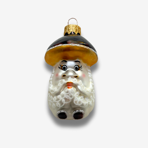 Nostalgic Brown Mushroom Gnome Ornament