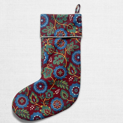 Custom One-of-a-Kind Hand Printed Stocking