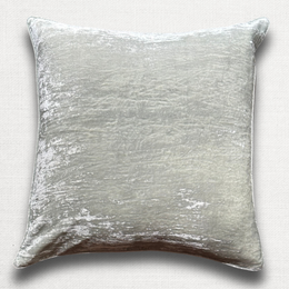 Plain Silk Velvet Cushion in S Blue