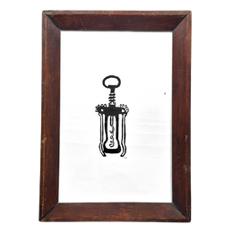 "Corkscrew" in an Antique Frame