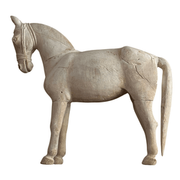 Mid 20th-century Carved Wooden Horse
