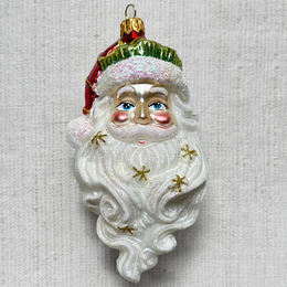 Large Nostalgic Santa Head Ornament