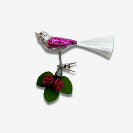 Nostalgic Clip-on Bird with Raspberries Ornament