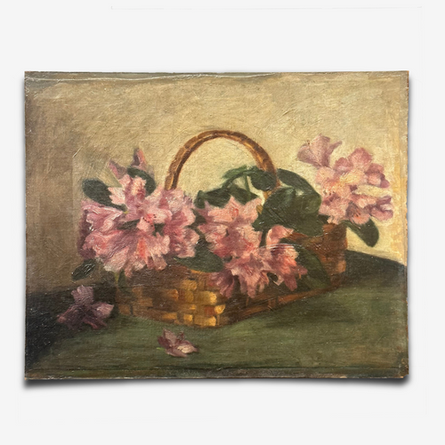 Mid 20th Century Dutch Floral Still Life Painting