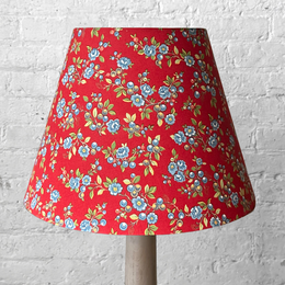 Custom Décors Barbares Lampshade in Serafane Red
