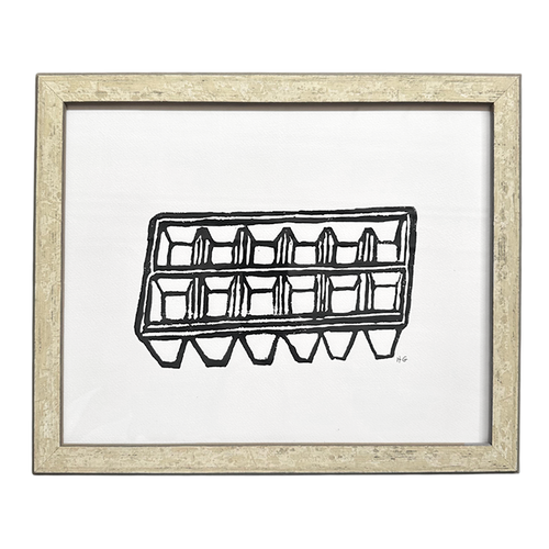 "Ice Tray" in an Hand Painted Custom Frame