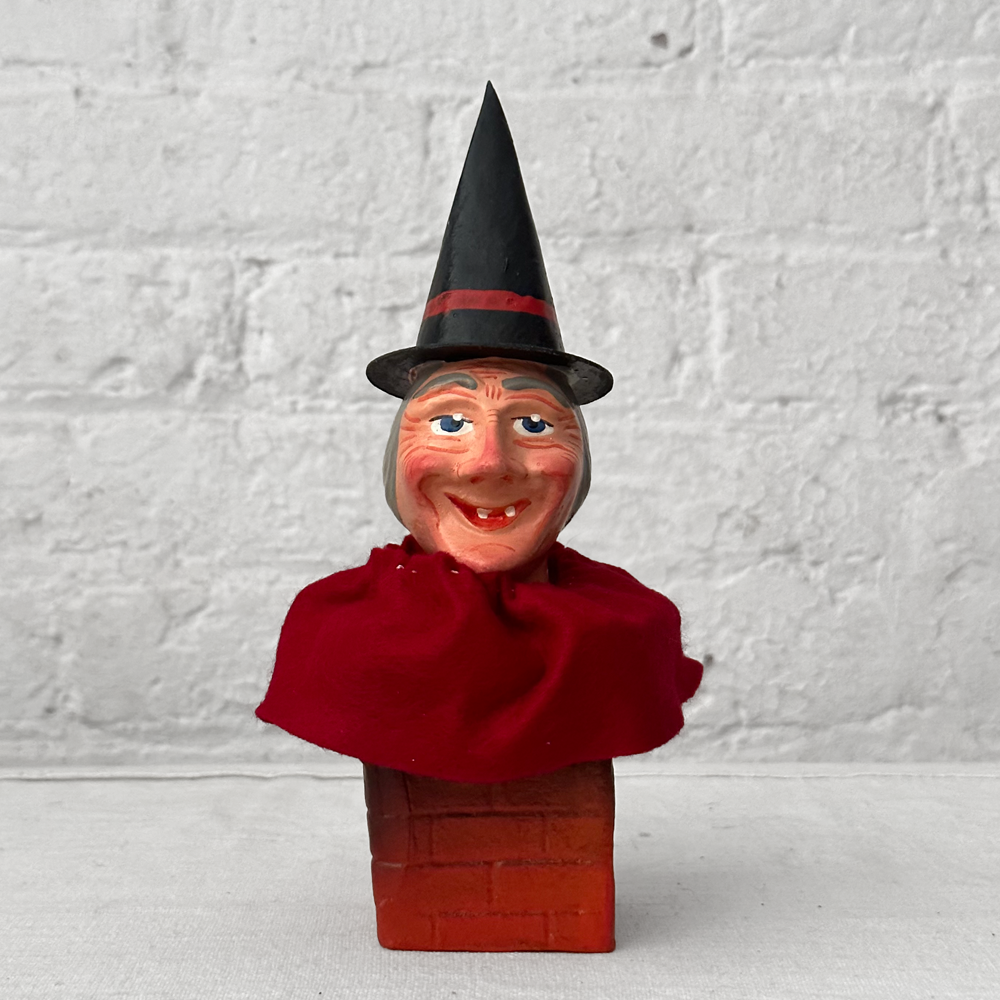 Scary witch paper mache 2024 sculpture