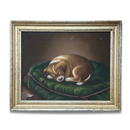 19th-century Pastel Dog Portrait