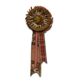 Vintage Dead Stock Ribbon Rosette Pin No. 08