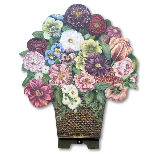Handpainted English Fire Screen by Rosie Mennem