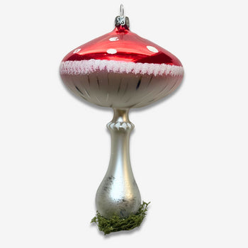 Nostalgic Large Free-blown Mushroom Ornament