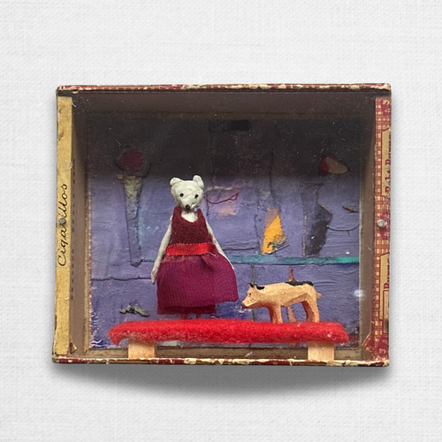 "Rosie and Her Pig" Assemblage
