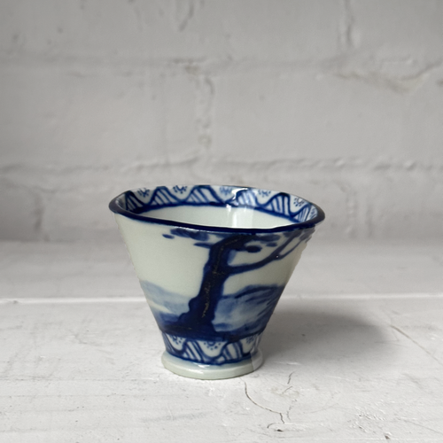 Small Cup with Blue Tree Motif (BC213 03)