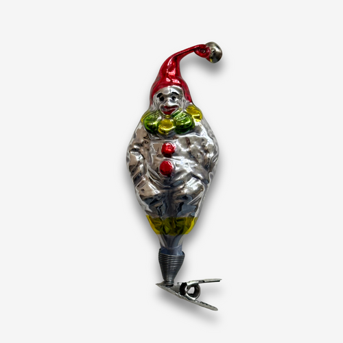 Nostalgic Clown with Bell Clip-On Ornament