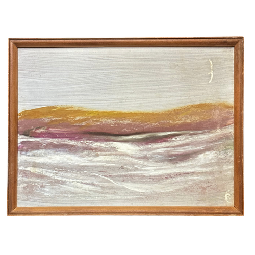 Mid-century Cape Cod Framed Seascape Painting