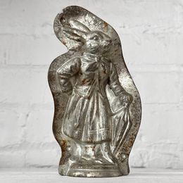 Antique Chocolate Mrs. Rabbit Tin Mold (#09)