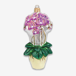 Potted Orchid Ornament