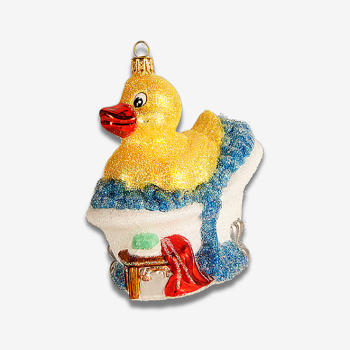 Ducky Bubble Bath Ornament