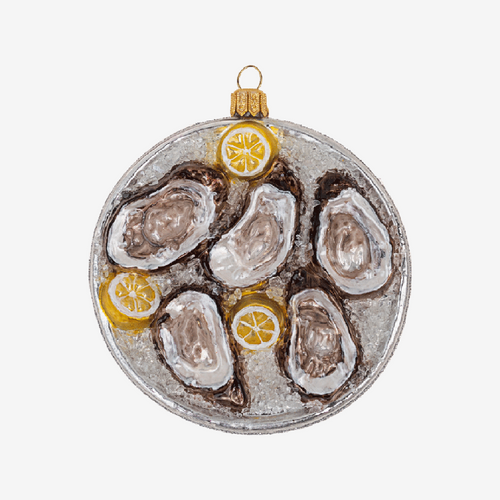 Platter of Oysters on Ice Ornament