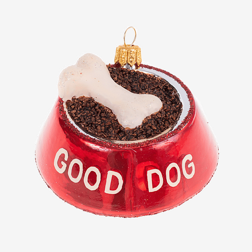 Good Dog Bowl Ornament