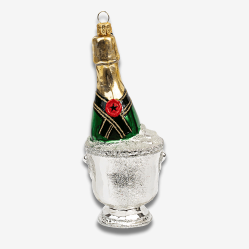 Ice Bucket with Champagne Ornament